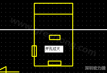 PCB設(shè)計(jì)時(shí)后焊元件焊盤(pán)開(kāi)孔過(guò)大容易使焊錫流進(jìn)插座造成短路。