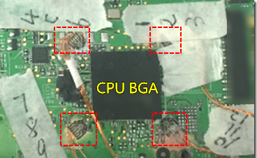 BGA錫裂，使用應(yīng)變片(Strain Gauge)量測(cè)電路板到底哪個(gè)環(huán)節(jié)產(chǎn)生較大變形量