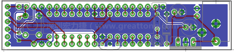 以上就是布線的所有步驟了。接下來就只剩下絲?。╯ilk-screen）、建立Gerber檔跟drill檔和送去印刷電路板廠制作的步驟。