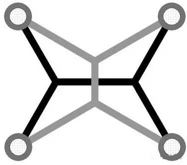 灰色Steiner樹(shù)不是最優(yōu)的，但黑色Steiner樹(shù)是最優(yōu)的。