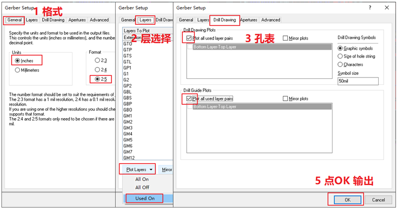 輸出Gerber部分，F(xiàn)ile下選擇 Gerber Files